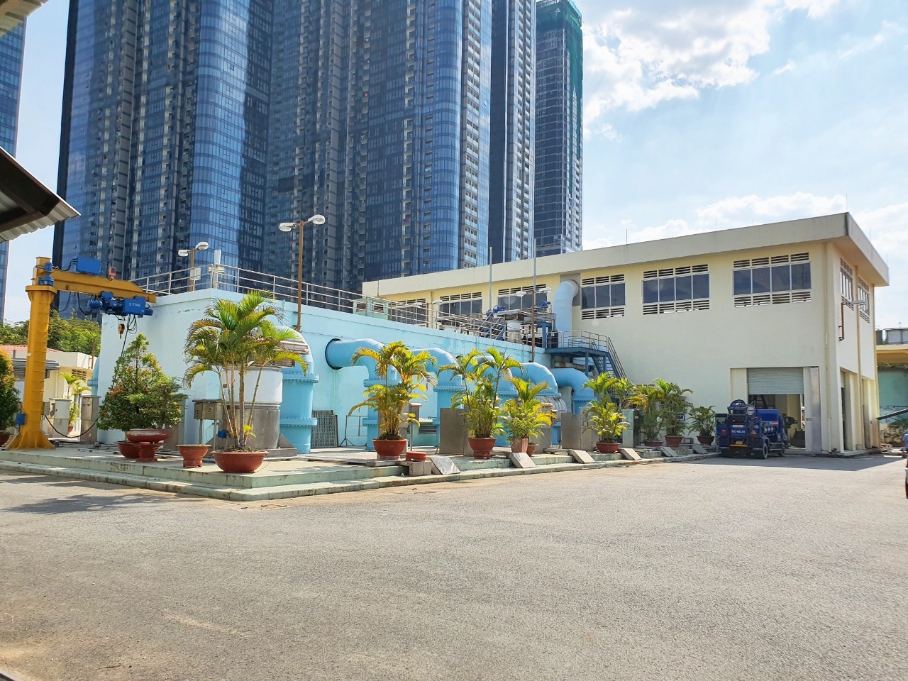 Tuyến cống thu gom nước thải/trạm bơm chuyển tiếp nước thải